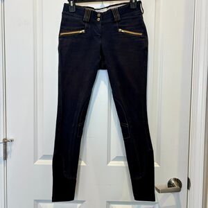Horseware Ireland Equestrian Woman's Riding Denim Pants Dark Wash Size 26 R